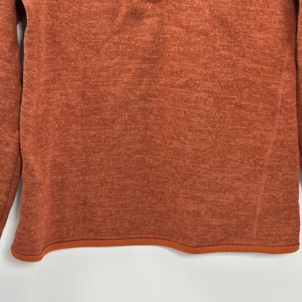 Patagonia Better Sweater 1/4 Zip Pullover Burnt Orange Heather‎ Womens Medium - Picture 9 of 9